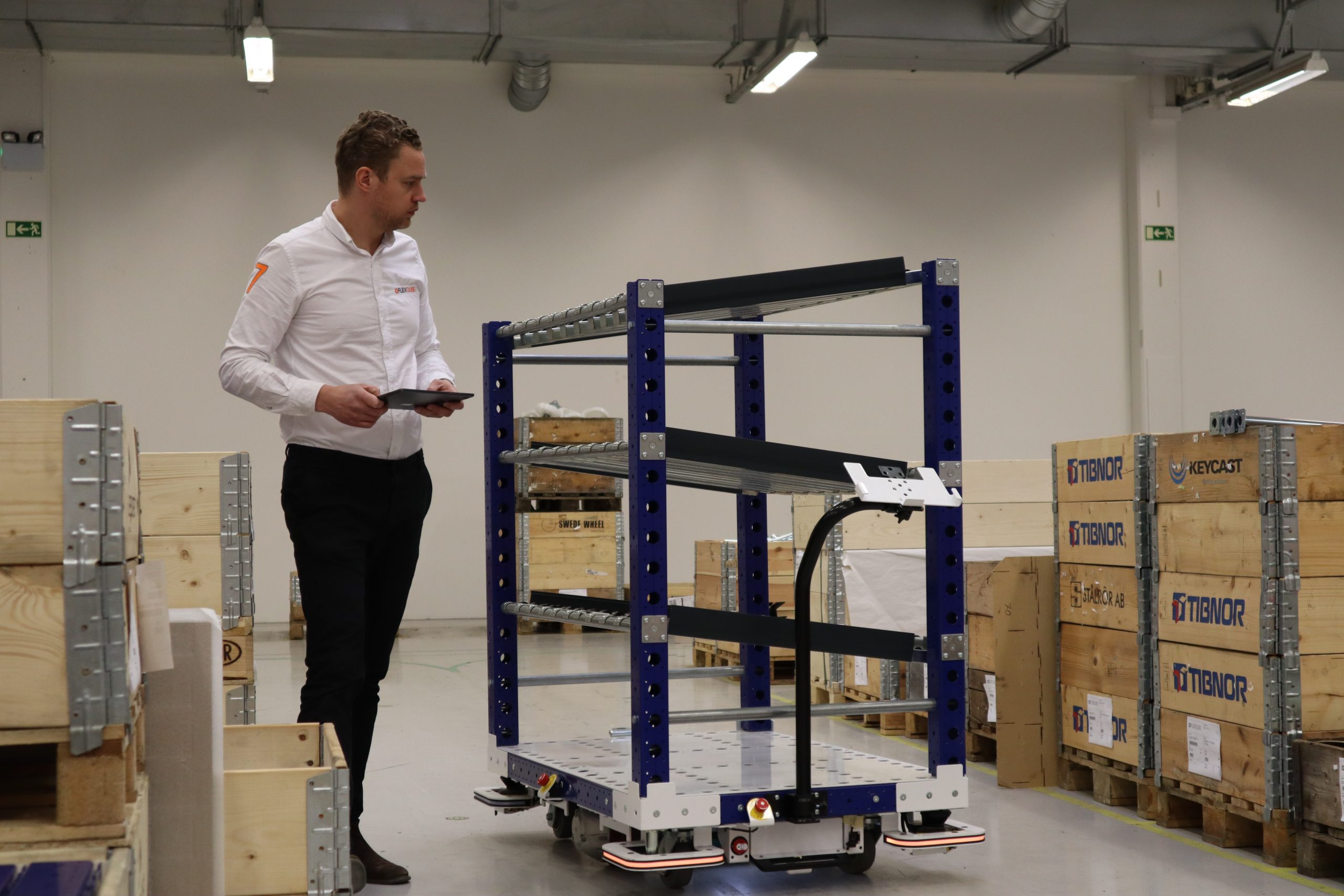 CTO Per Augustsson driving our autonomous eQart